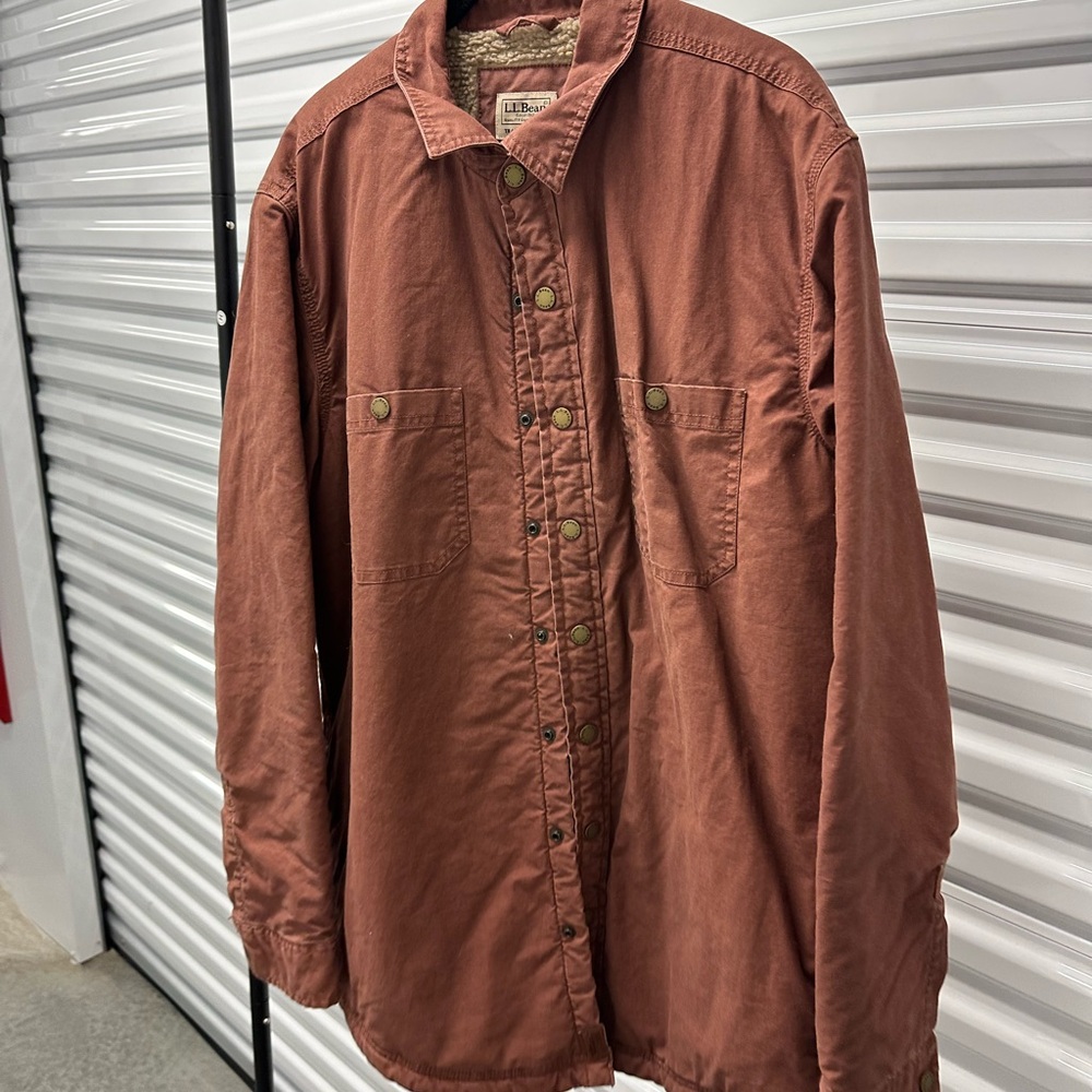 L.L. Bean Men's Rust Shirt Jacket
